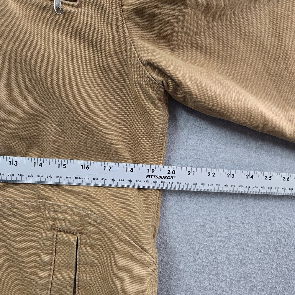 Carhartt Women Jacket M (8/10) Brown Sherpa Lined Weathered Duck Y2K - Picture 12 of 13